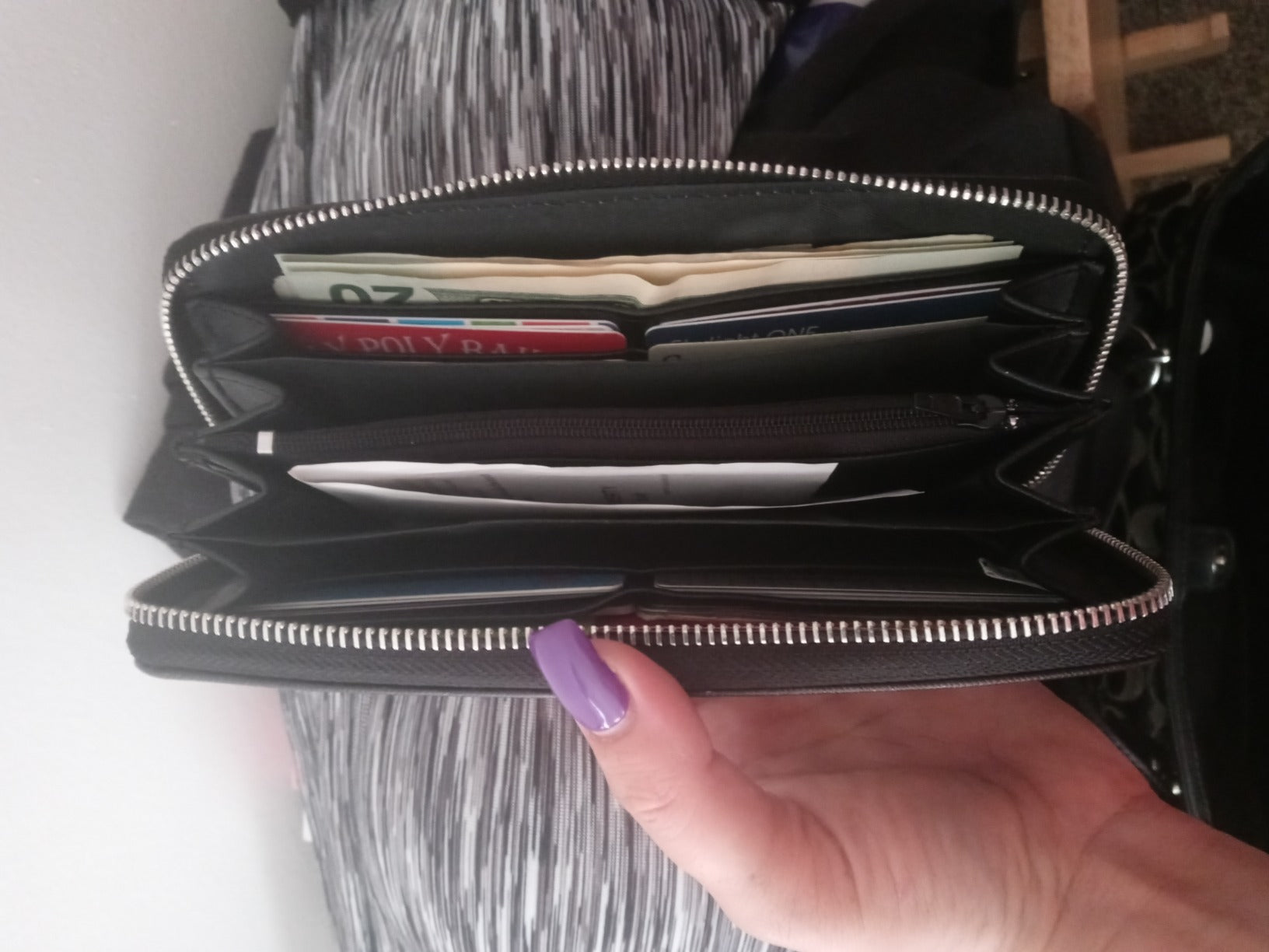Ouija Board and Planchette Zip Around Wallet Women's Clutch