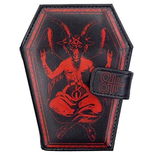 kreepsville 666 Goathead Satanic Sigil Baphomet Coffin Wallet