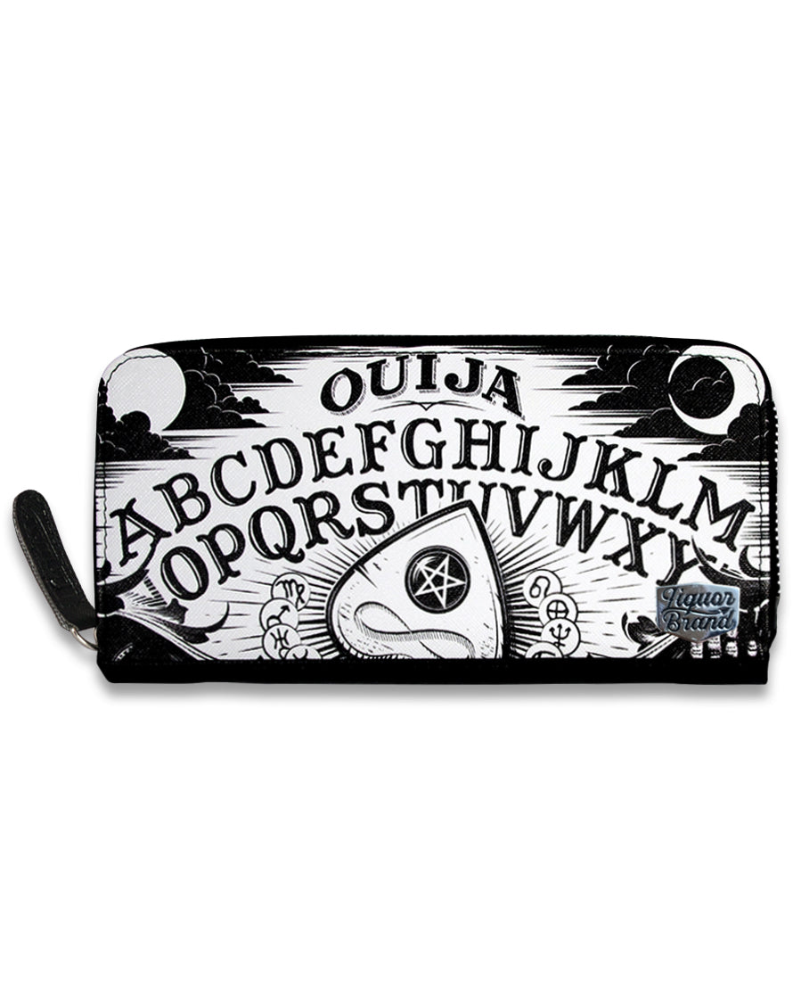 Ouija Board and Planchette Zip Around Wallet Women's Clutch
