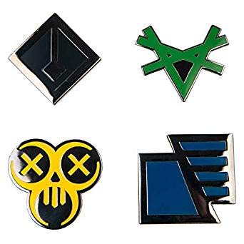 JINX Tom Clancy's The Division 2 Factions Enamel Pin Set, 4 Pack