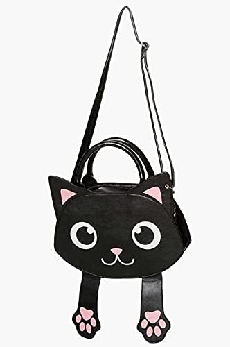 Lost Queen Women's Peek-a-Boo Purse Bag of Tricks Cat Handbag Ladies Shoulder Bag