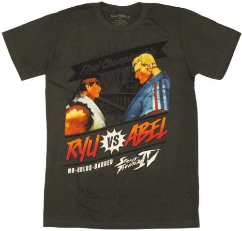 Street Fighter Ryu vs Abel T-Shirt Sheer X-Large
