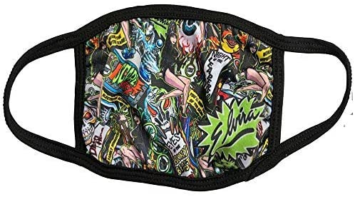 kreepsville 666 Fashion Face Mask Costume Vanity Covering (Elvira Pinball) Black