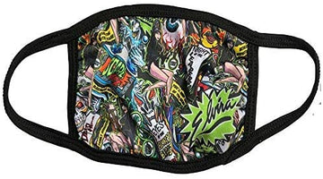 kreepsville 666 Fashion Face Mask Costume Vanity Covering (Elvira Pinball) Black