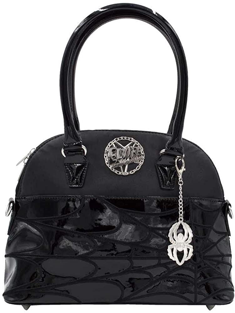 kreepsville 666 Elvira Women's Spiderweb Handbag Macabre Mobile Black Collection Purse