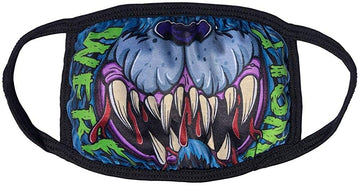 kreepsville 666 Fashion Face Mask Costume Vanity Covering (Werewolf Face Mask) Black
