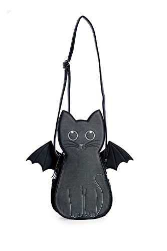 bat wing mini backpack Black Cat Wendigo Bag by Banned Alternative