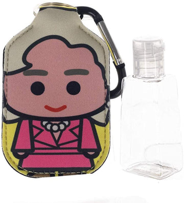 Golden Girls Rose Keychain with Hand Sanitizer Bottle Holder