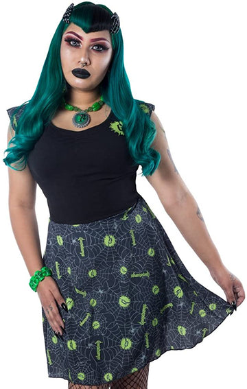 Kreepsville Goosebumps Logo Skater Dress