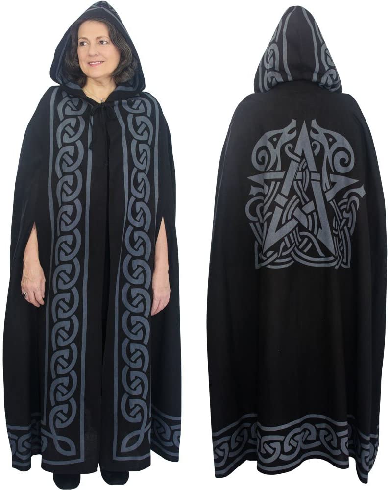 Ritual Cotton Cloak Pentacle Grey