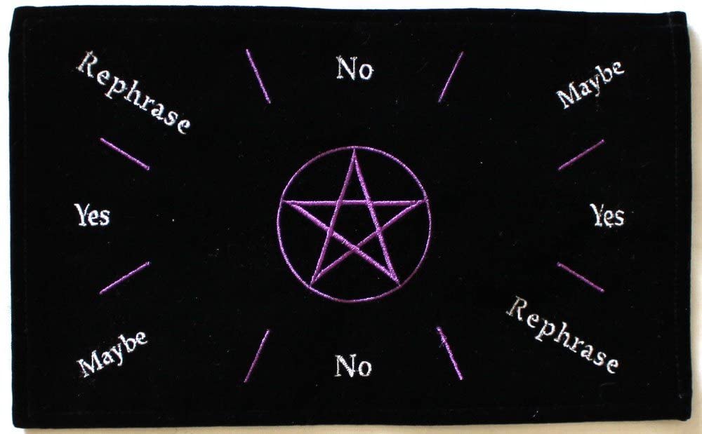Kheops Pentacle Pendulum Mat (Black with Colors)