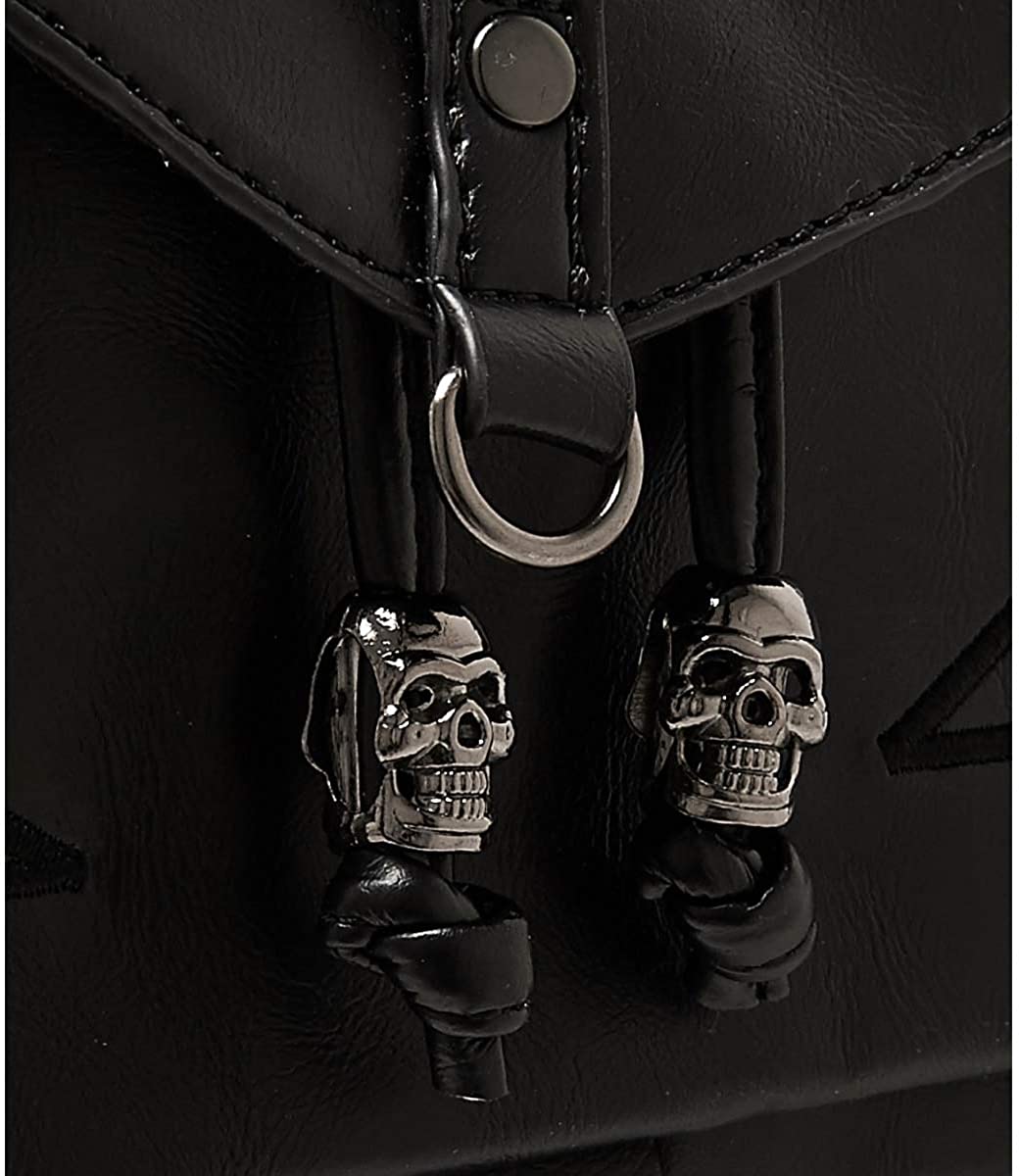 Lost Queen Jamie Heart Woven Pentagram Gothic Backpack Bag