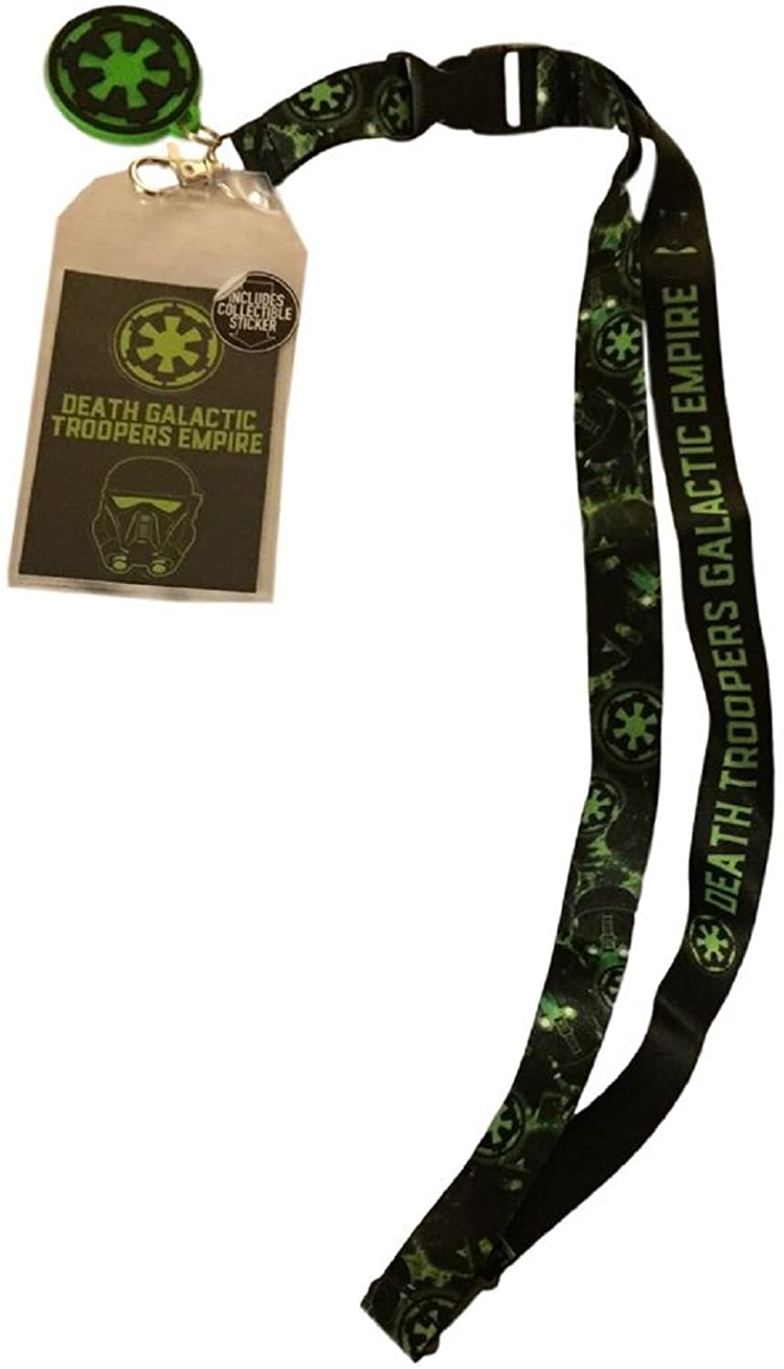 Star Wars Rogue One Empire Lanyard Keychain ID Holder Sticker Galactic Charm