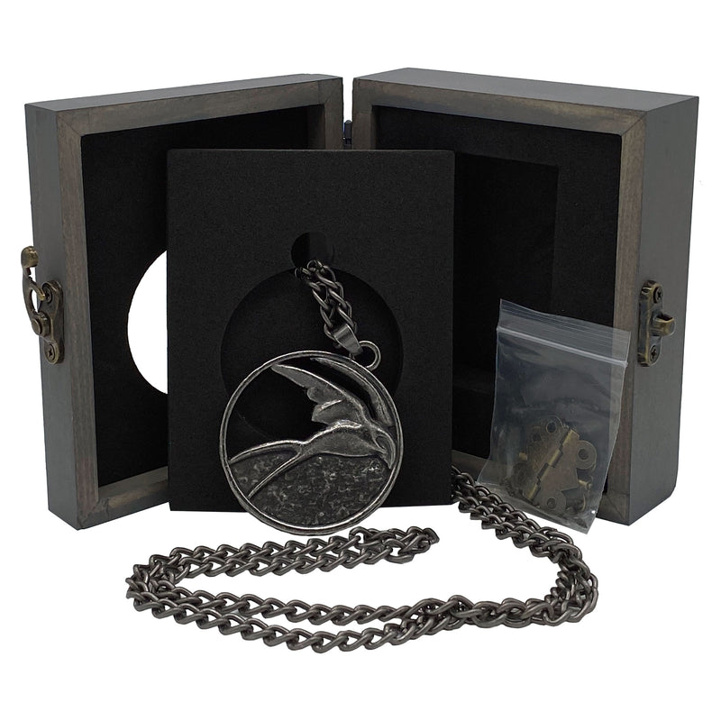 JINX Netflix's The Witcher Ciri Swallow Medallion Necklace + Wooden Collector Box