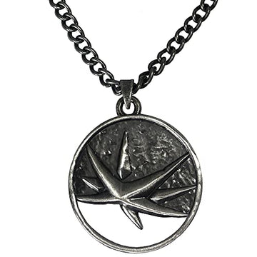 JINX Netflix's The Witcher Yennefer Obsidian Star Medallion Necklace + Wooden Collector Box