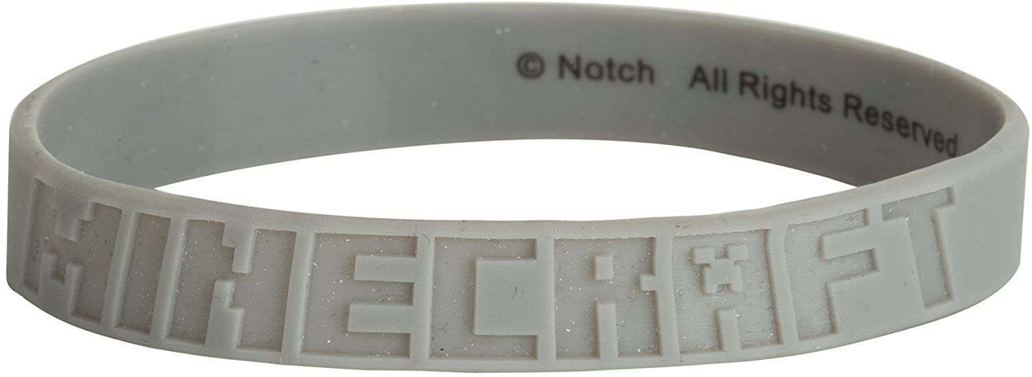 JINX Minecraft Diamond Ore Rubber Bracelet