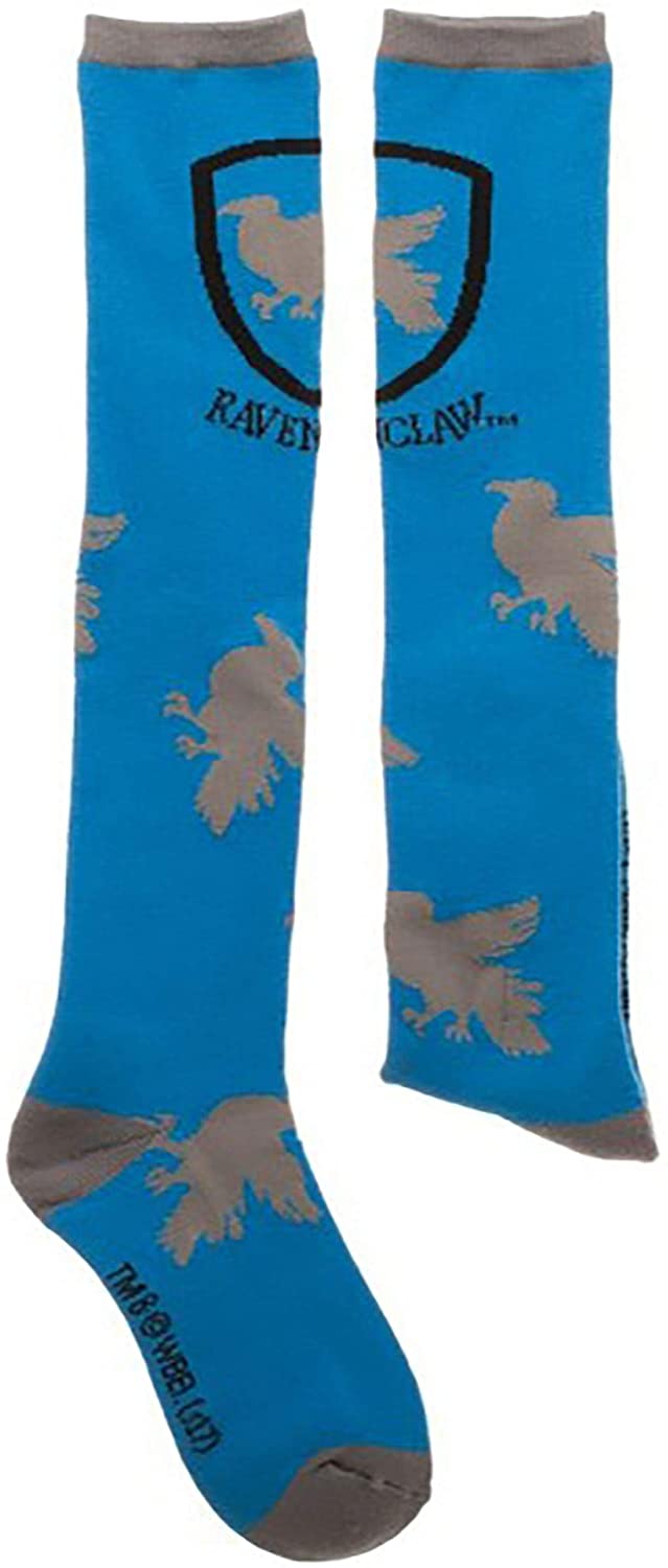 Harry Potter Women's Knee High Socks with Ravenclaw Print