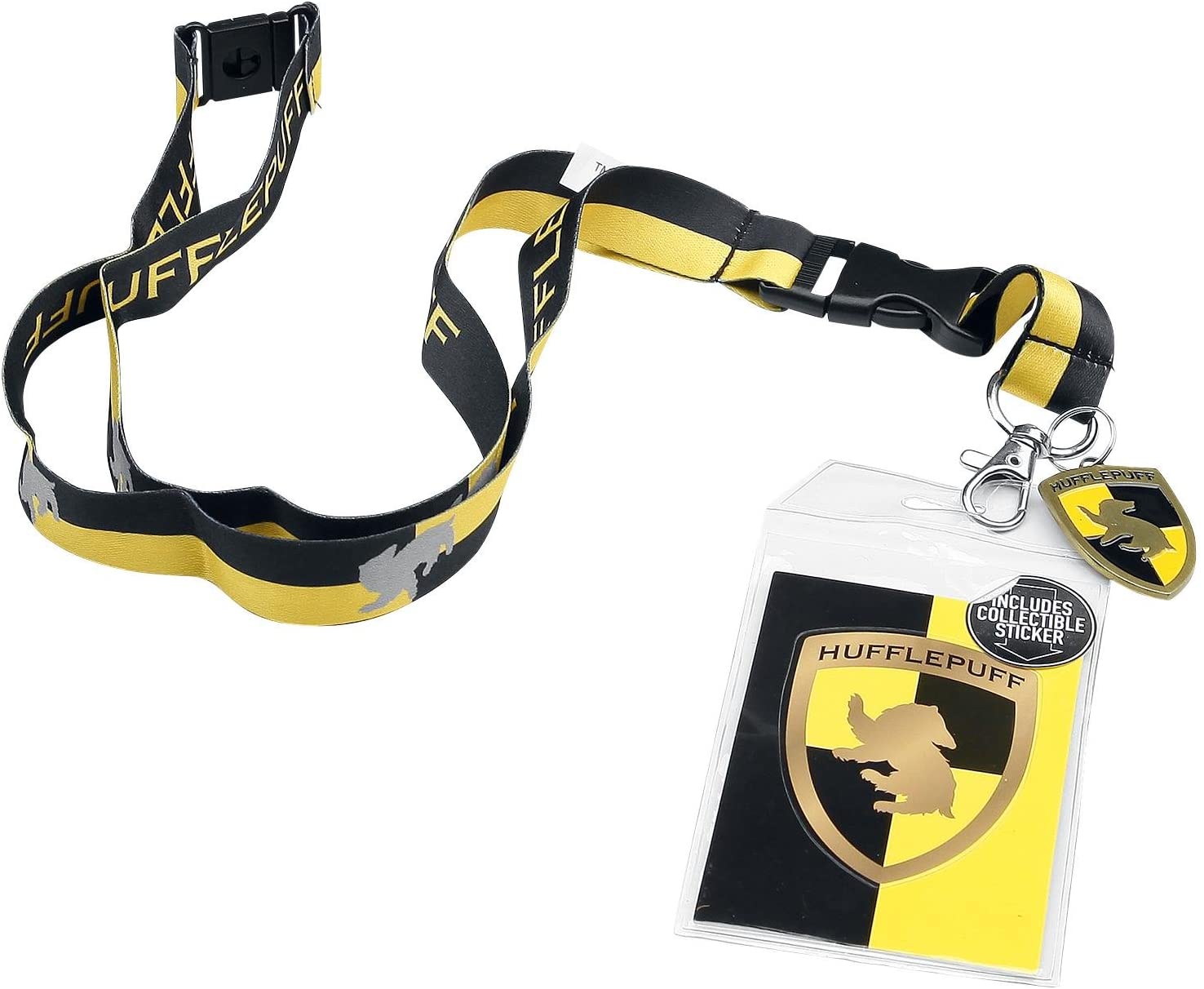 Harry Potter Hufflepuff Lanyard - Officially Licensed ID Badge Holder