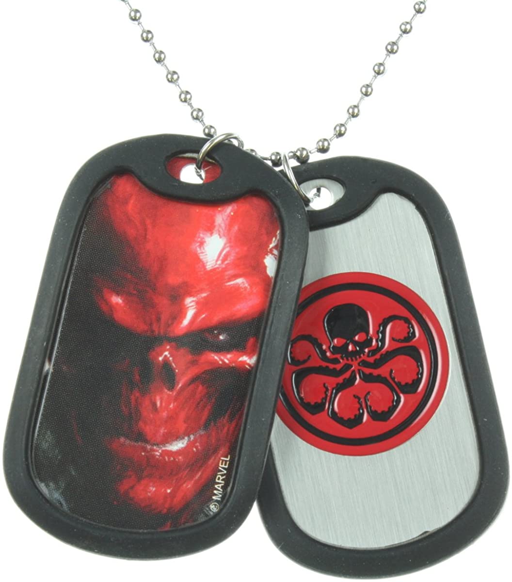 INOX Marvel Avengers Hail Hydra Dog Tag Necklace