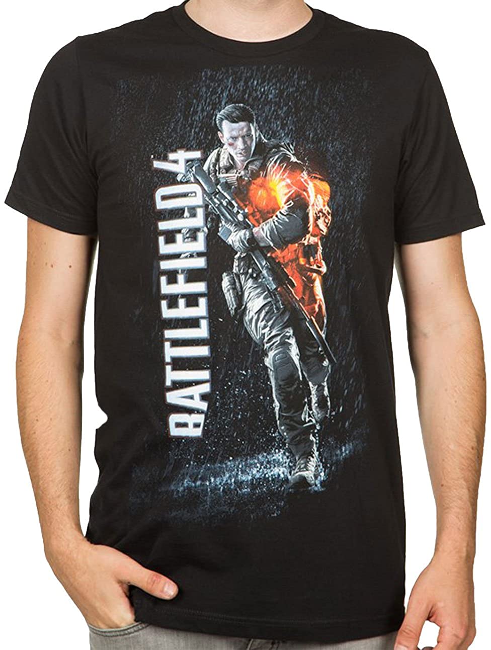 Battlefield 4 Video Game Black Color Licensed T-Shirt S-2XL (Small)