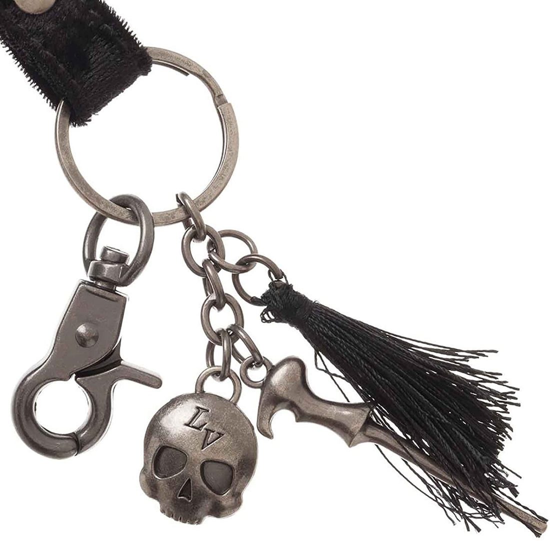 Harry Potter Lanyard Voldemort Wand Velvet Strap Dark Arts Official Black