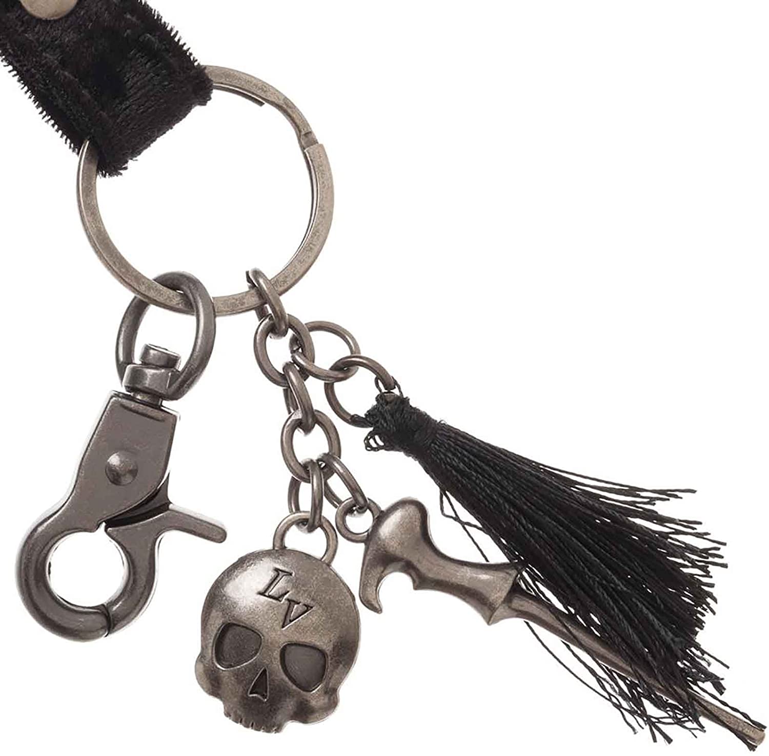 Harry Potter Lanyard Voldemort Wand Velvet Strap Dark Arts Official Black