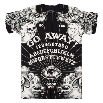 kreepsville 666 Men's Ouija Go Away Jumbo Print T Shirt