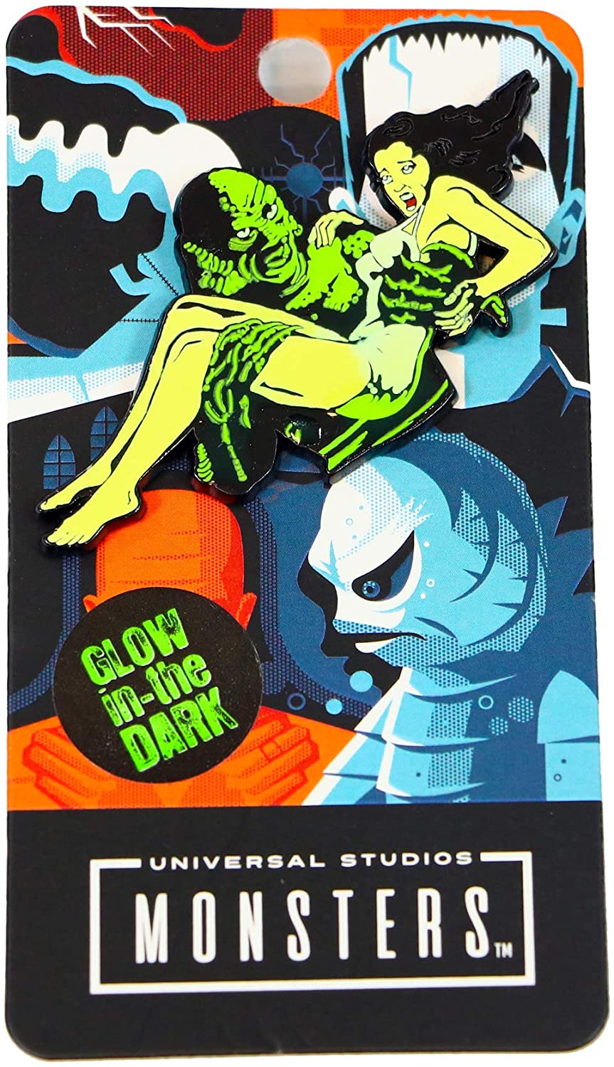 Creature From The Black Lagoon Damsel Glow In The Dark Enamel Pin