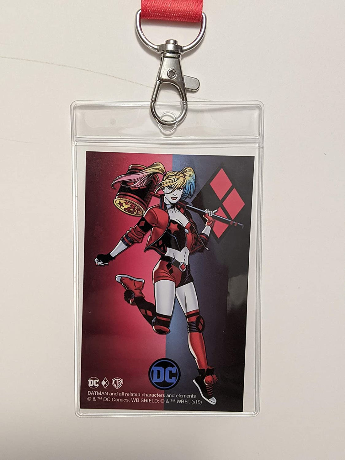DC Comics Batman and Harley Quinn ID Badge Holder Lanyard 2pk Bundle