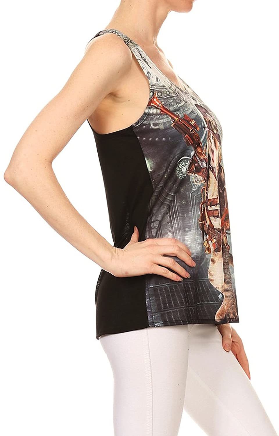 Bear Dance Women's Tank Top|Steampunk Cat