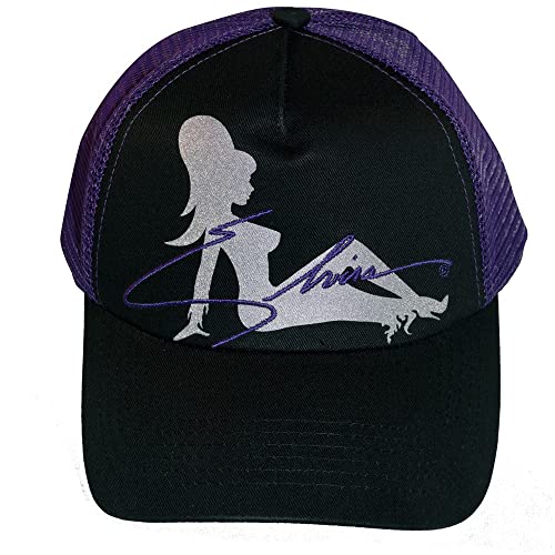 kreepsville 666 Elvira Mistress of The Dark Purple Mesh Trucker Girl Snapback Hat