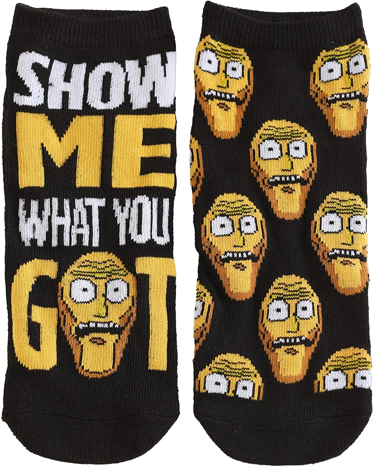 Rick and Morty Characters 5 Pair Pack Lowcut Womens Ankle Socks