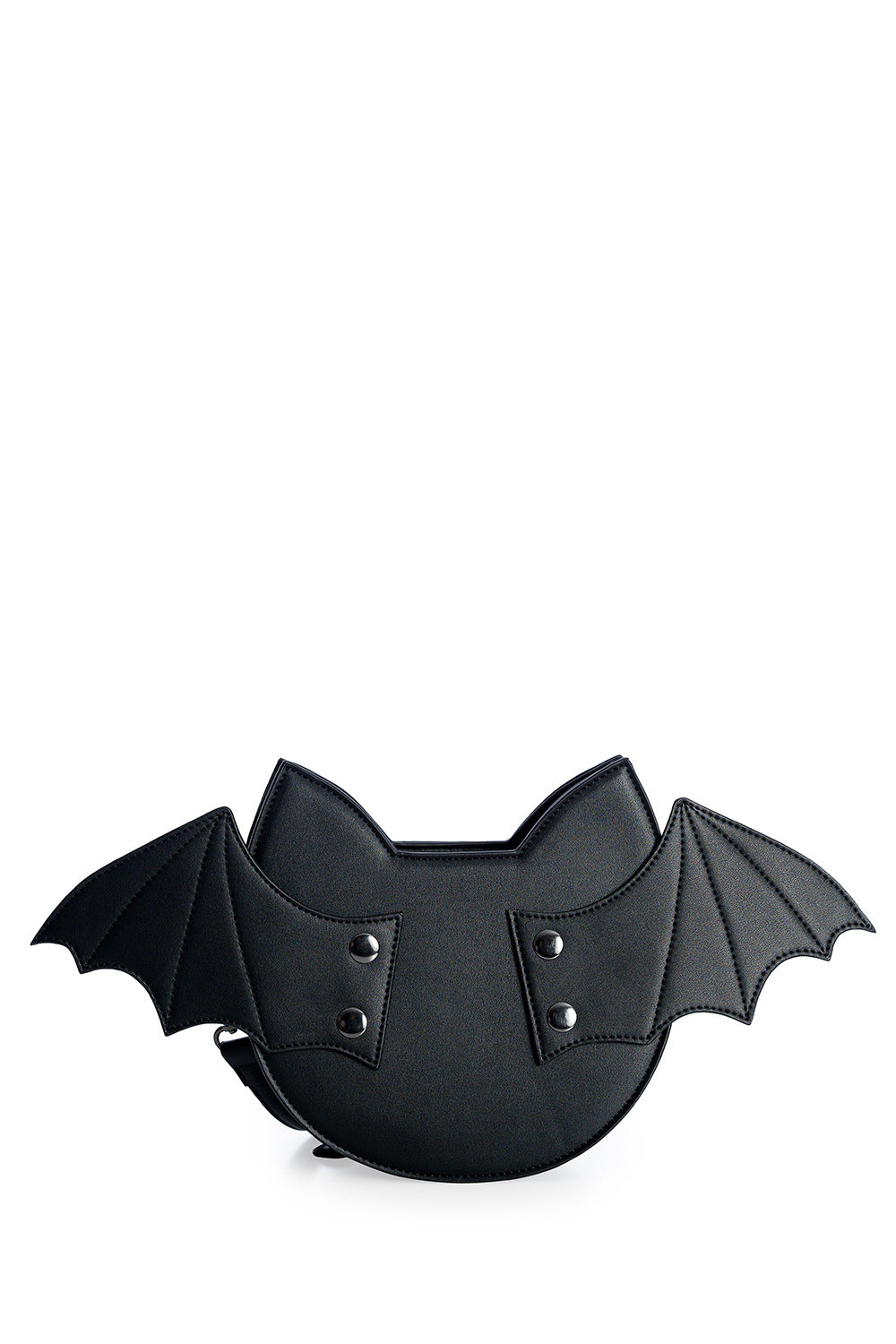 Lost Queen Women's Wendigo Shoulder Bag Cute Black Cat Bat Crossbody Purse