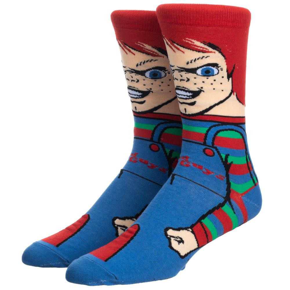 Chucky Doll 360-Degree Character Horror Movie Crew Socks