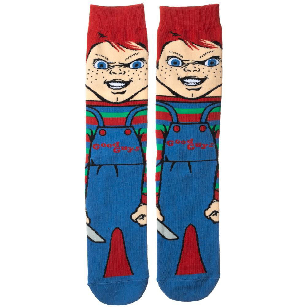 Chucky Doll 360-Degree Character Horror Movie Crew Socks