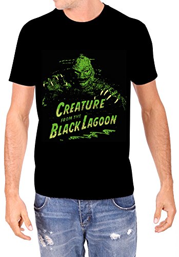 Creature from The Black Lagoon Men's Green Creature T-Shirt Universal Monsters Tee