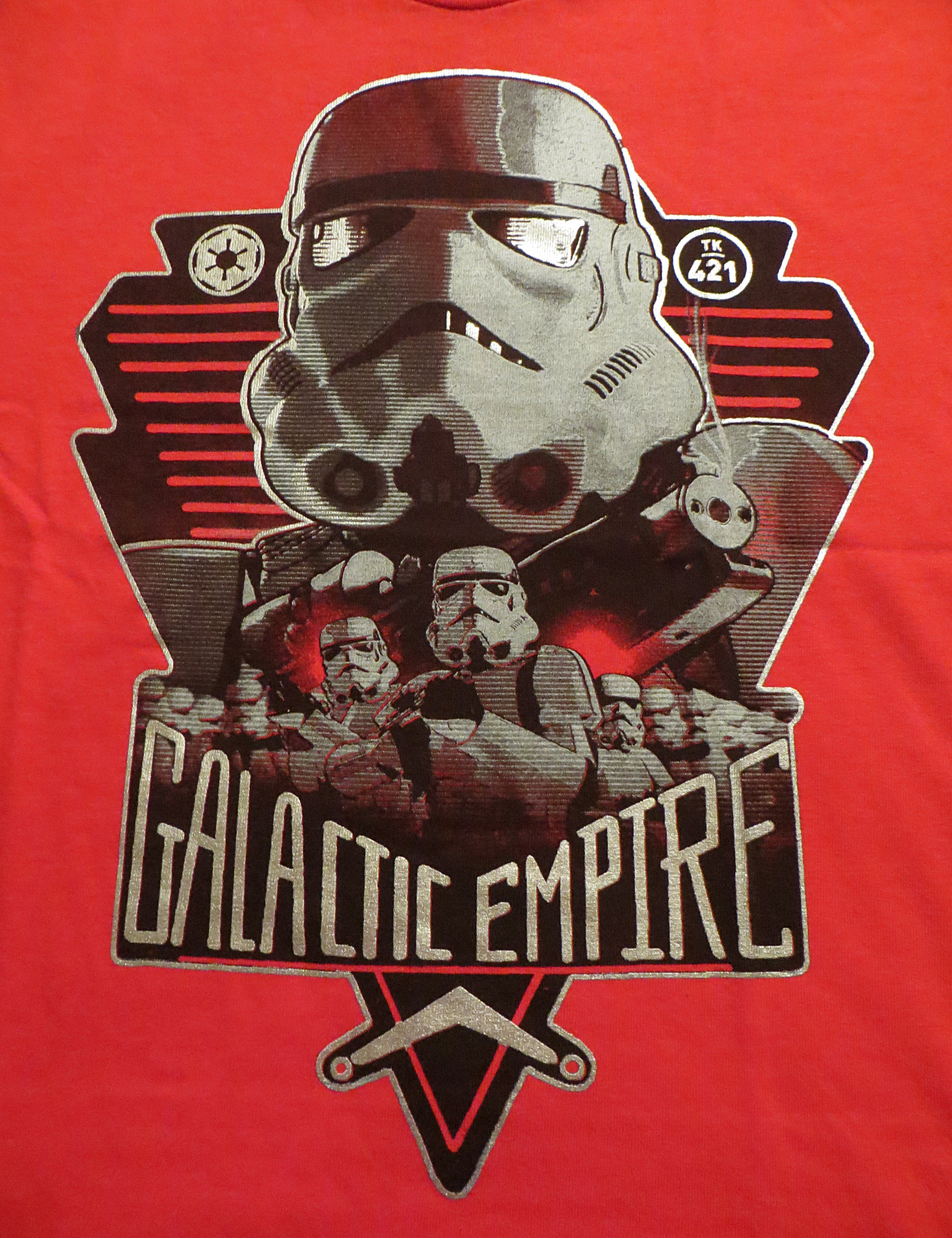 Star Wars Galactic Empire Men's Red T-Shirt Official Storm Trooper Tee