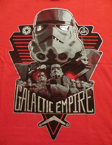 Star Wars Galactic Empire Men's Red T-Shirt Official Storm Trooper Tee