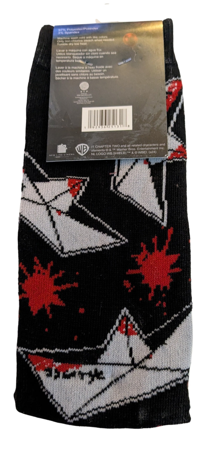 It Crew Socks 2 Pair Pack Pennywise Bloody Boat