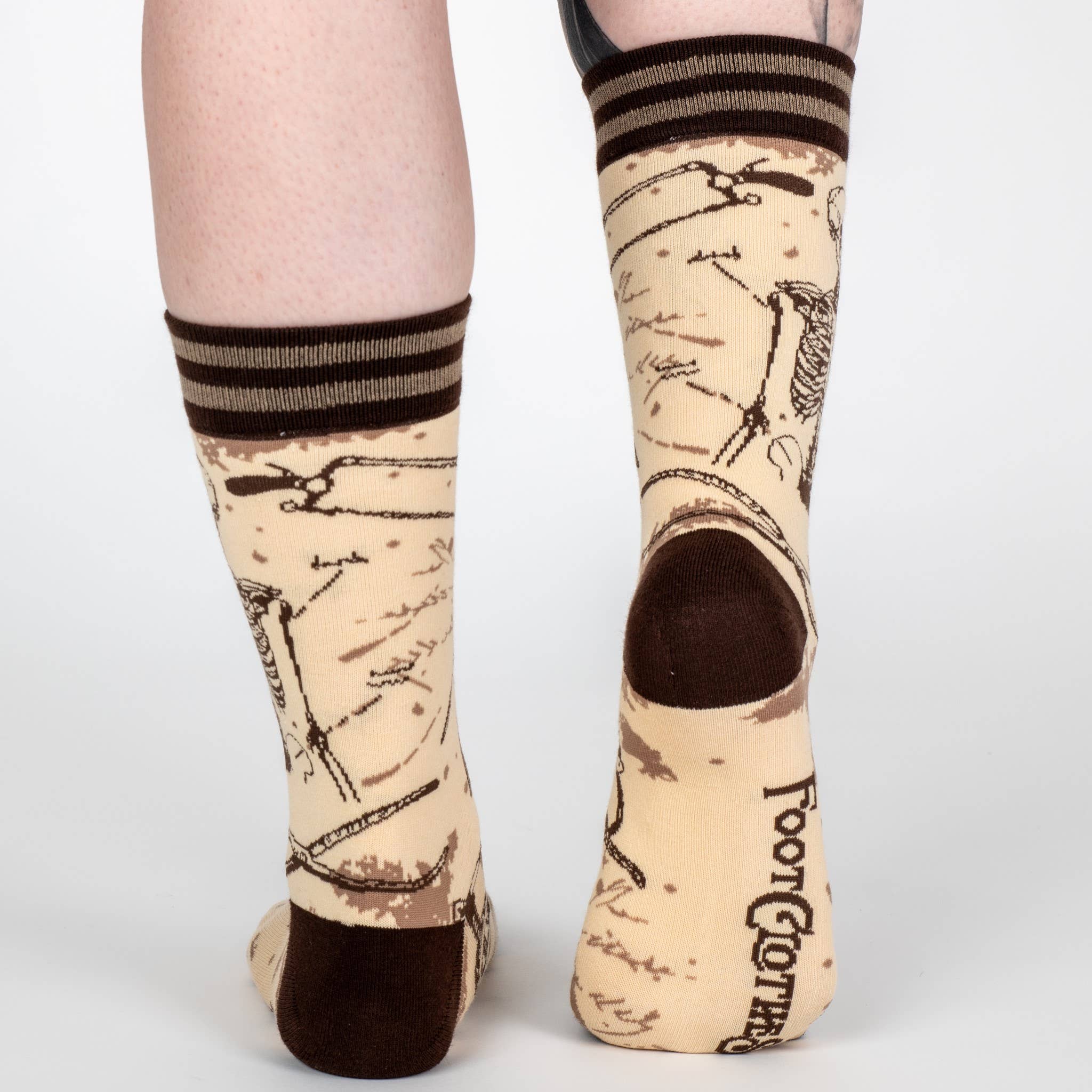 Antique Medical Crew Socks Anatomy Apparel