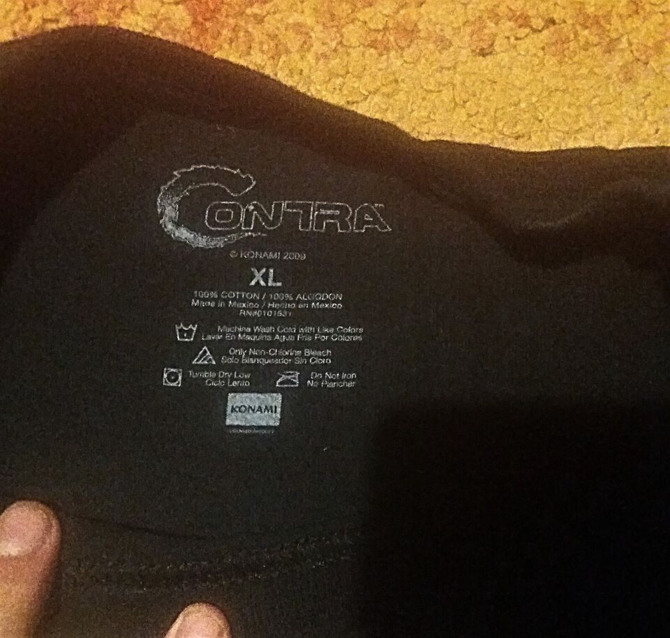 Contra Classic 'Ready to Start' Select Screen T-Shirt - Men's XL Black Tee