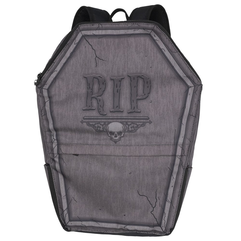 Tombstone Coffin RIP Gothic Zippered Backpack by Kreepsville 666