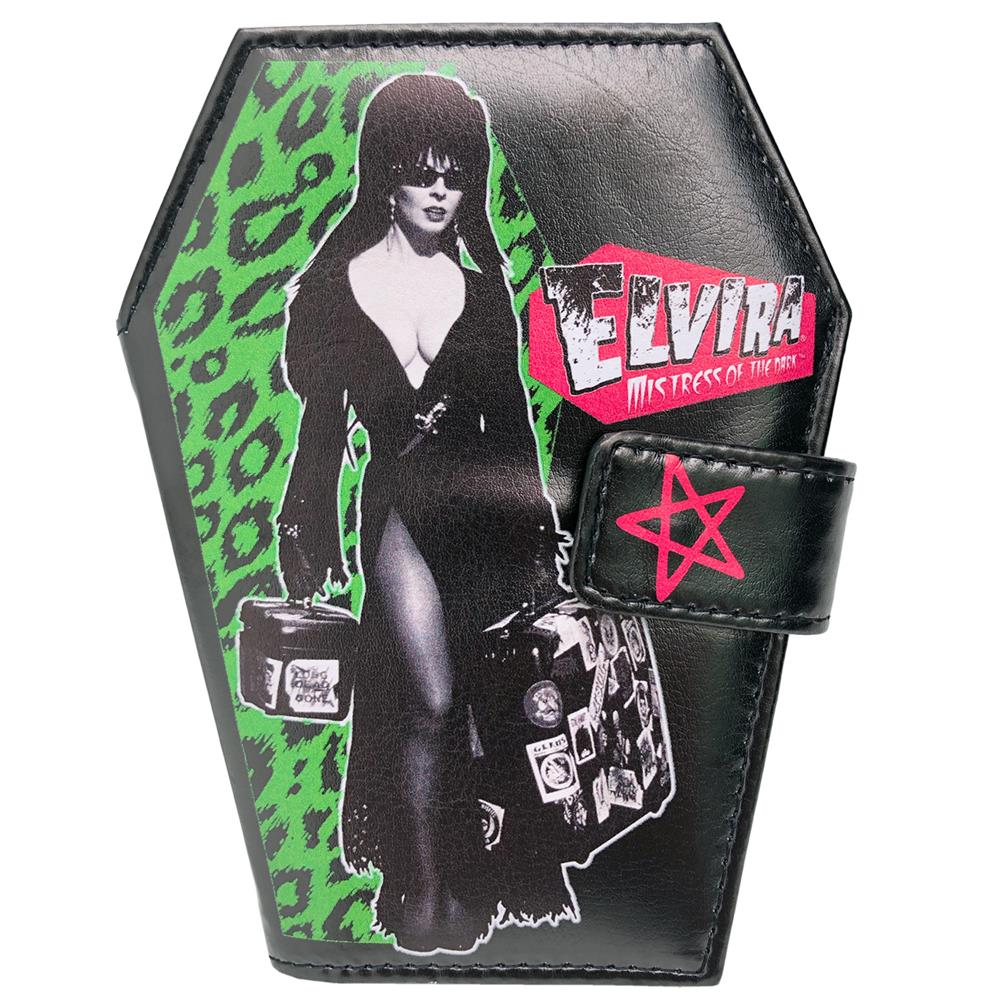 Elvira with Luggage Coffin Wallet Official Mistress of the Dark Movie