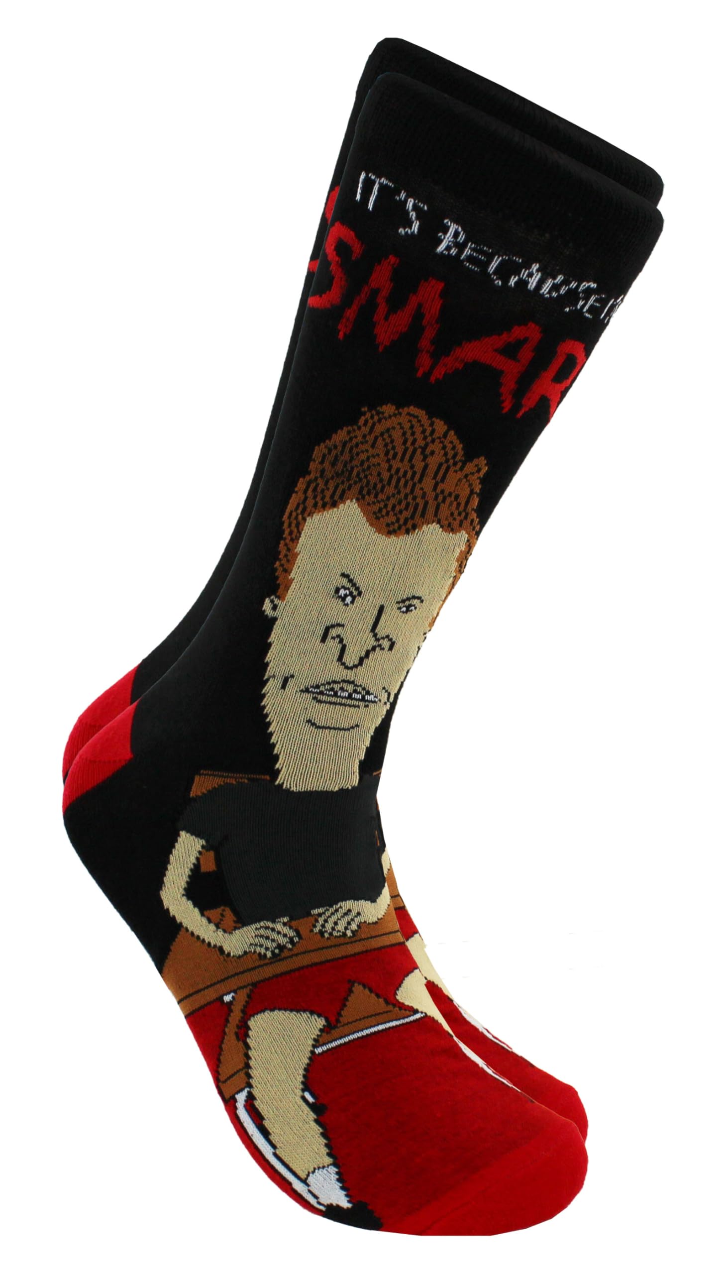 Hyp Beavis and Butt-Head Adult Casual Crew Socks, 6-Pack, Size 6-12