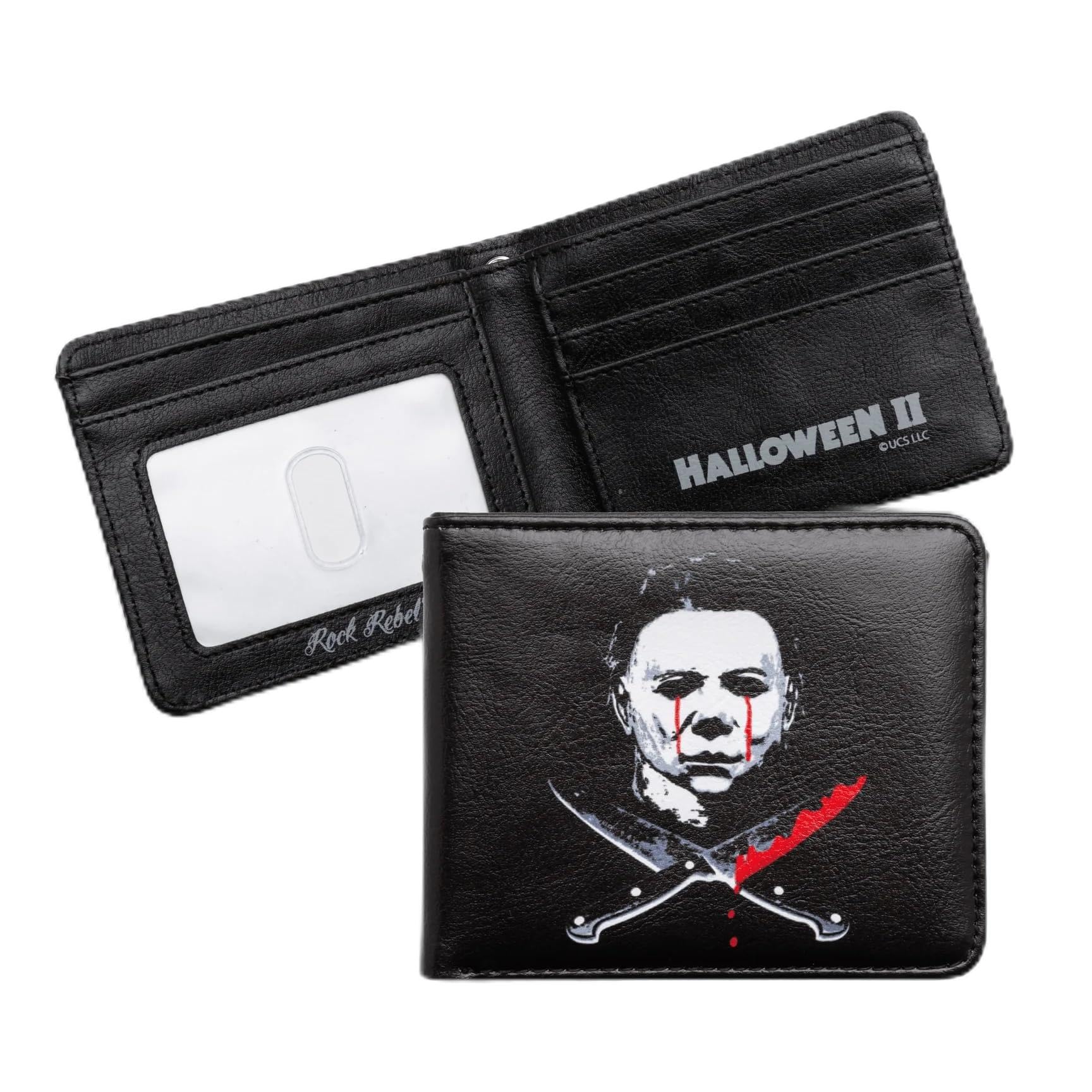Michael Myers Bleeding Eyes Bi-Fold Wallet Official Halloween II Movie Merch