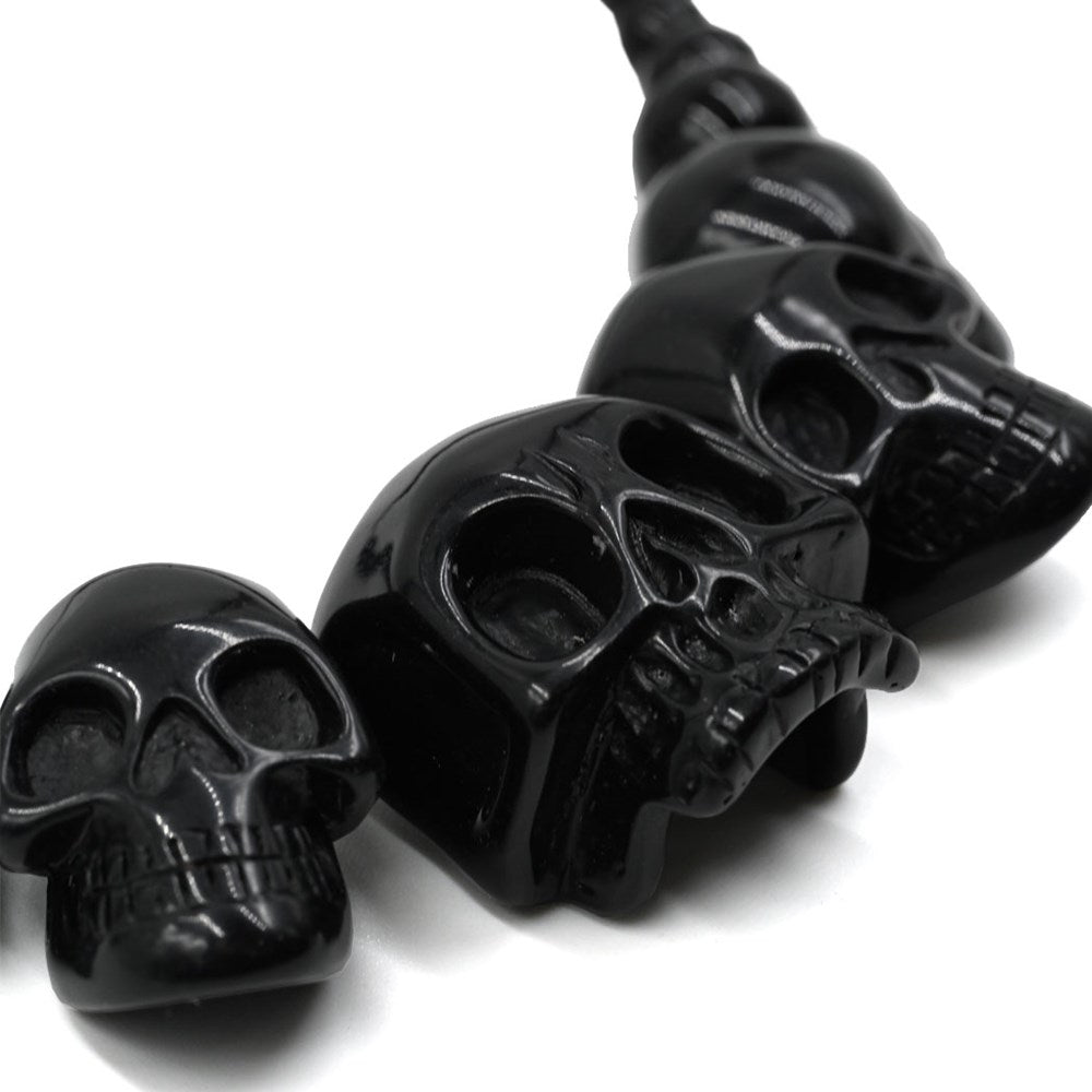 Kreepsville 666 Skull Collection Necklace Black Horror Halloween