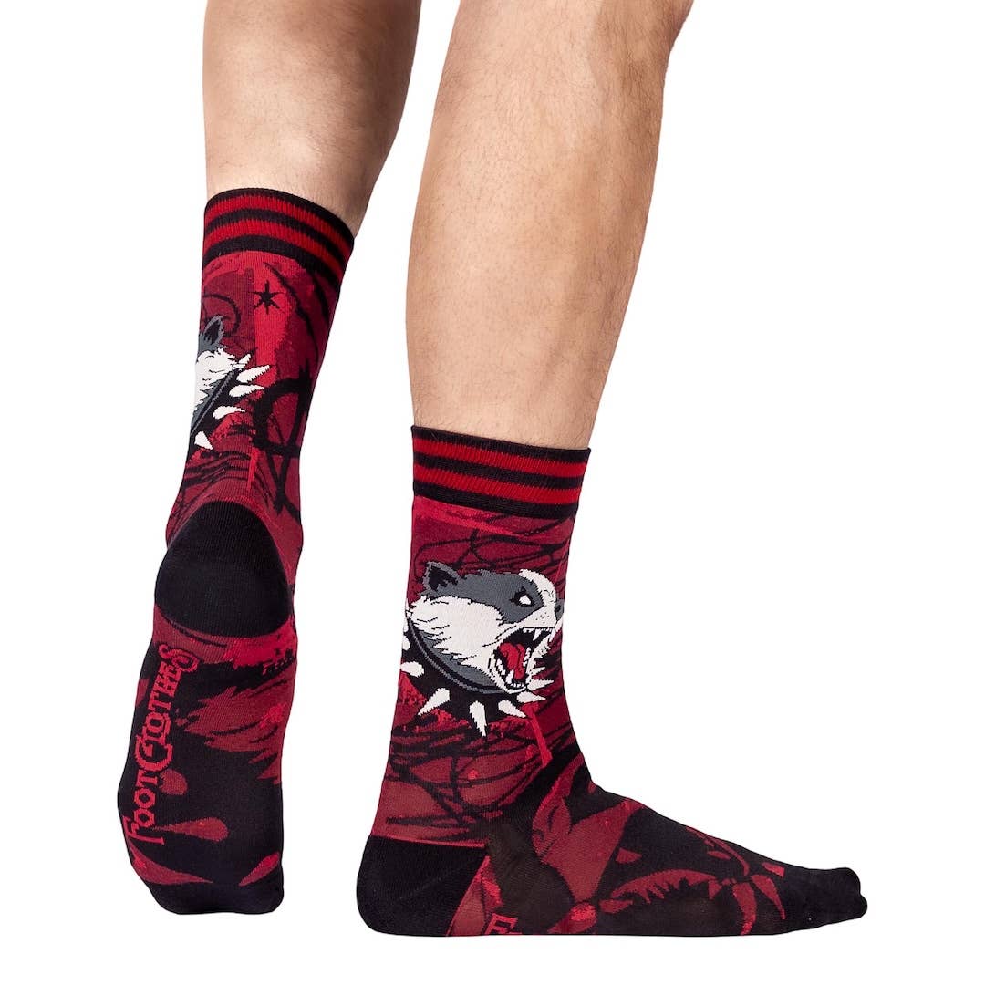 Anarchy Badger Crew Socks Size 6-13