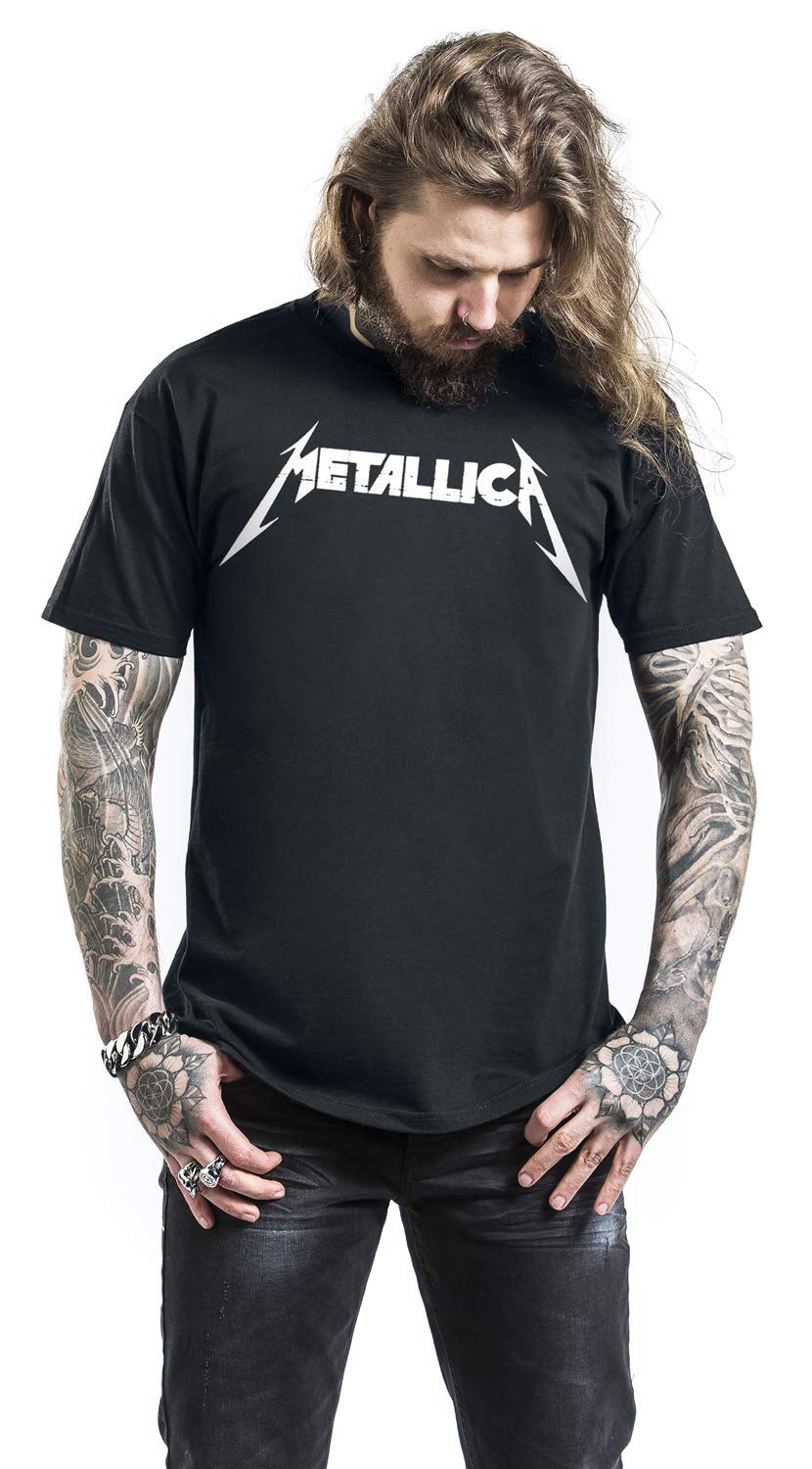 Metallica Master of Puppets 2-Sided Men's T-Shirt Logo and Photo Tee