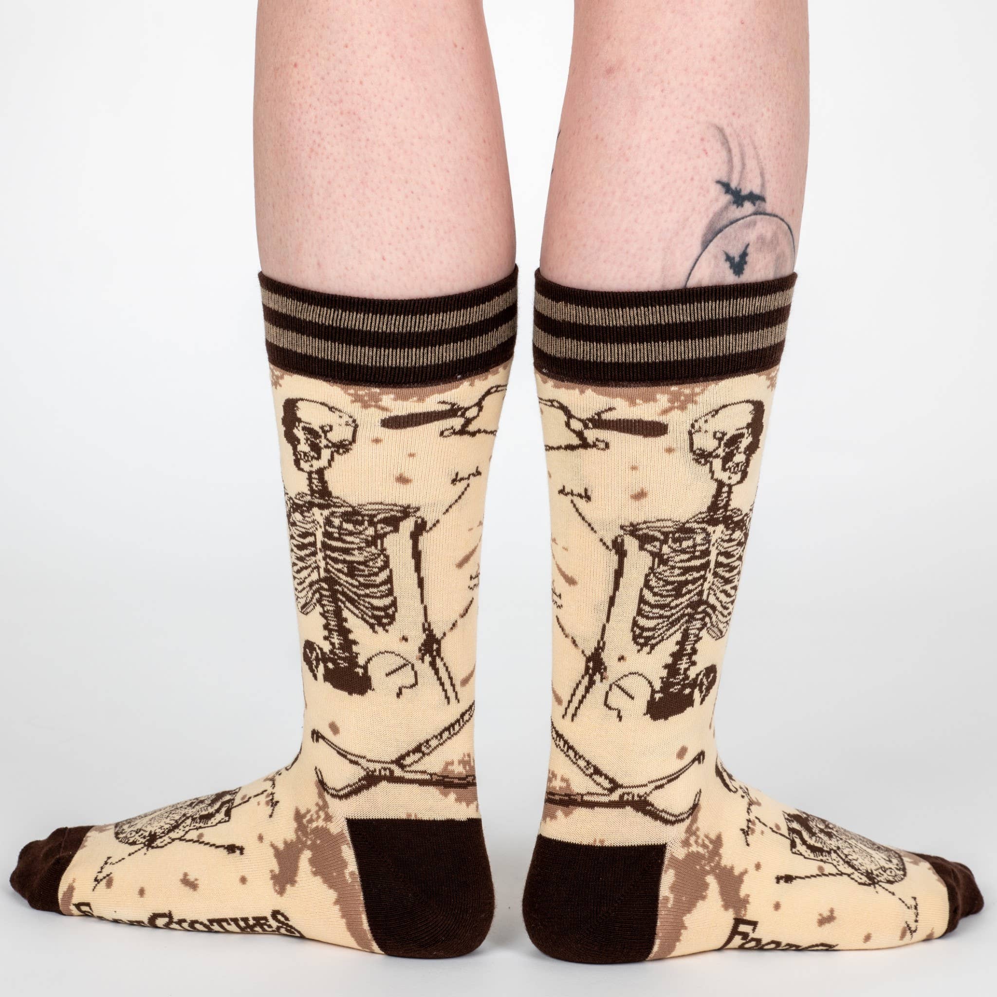 Antique Medical Crew Socks Anatomy Apparel