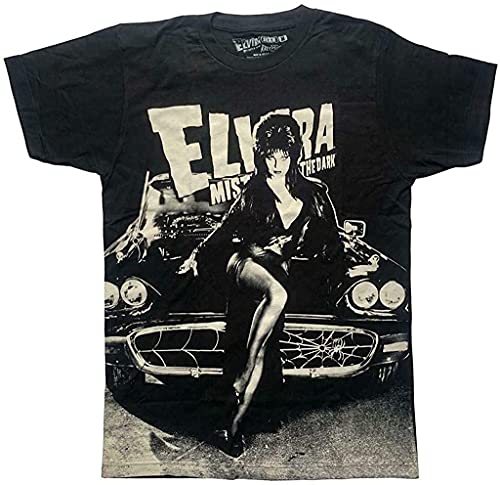 Elvira Macabre Mobile Men's T-Shirt Oversize Print Tee